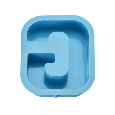 Harfington Silicone Resin Letter Mold 3D Mold for Epoxy Resin Art Large G Blue 6inch