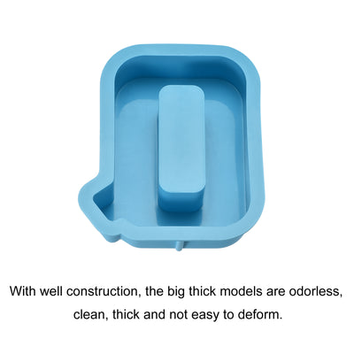 Harfington Silicone Resin Letter Mold 3D Mold for Epoxy Resin Art Large Q Blue 6inch