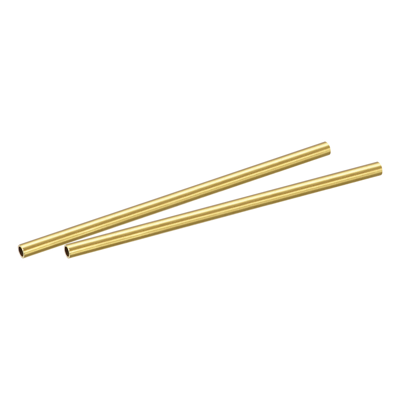 8mm x 1mm x 400mm Seamless Straight Brass Tube for Industry DIY Projects