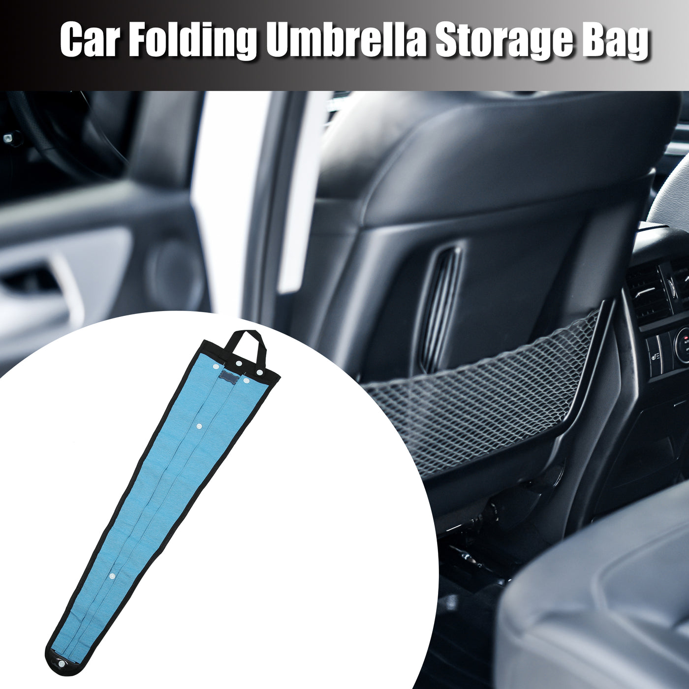 X AUTOHAUX Multifunction Car Truck Back Seat Umbrella Storage Holder Hanging Waterproof Organizer Bag