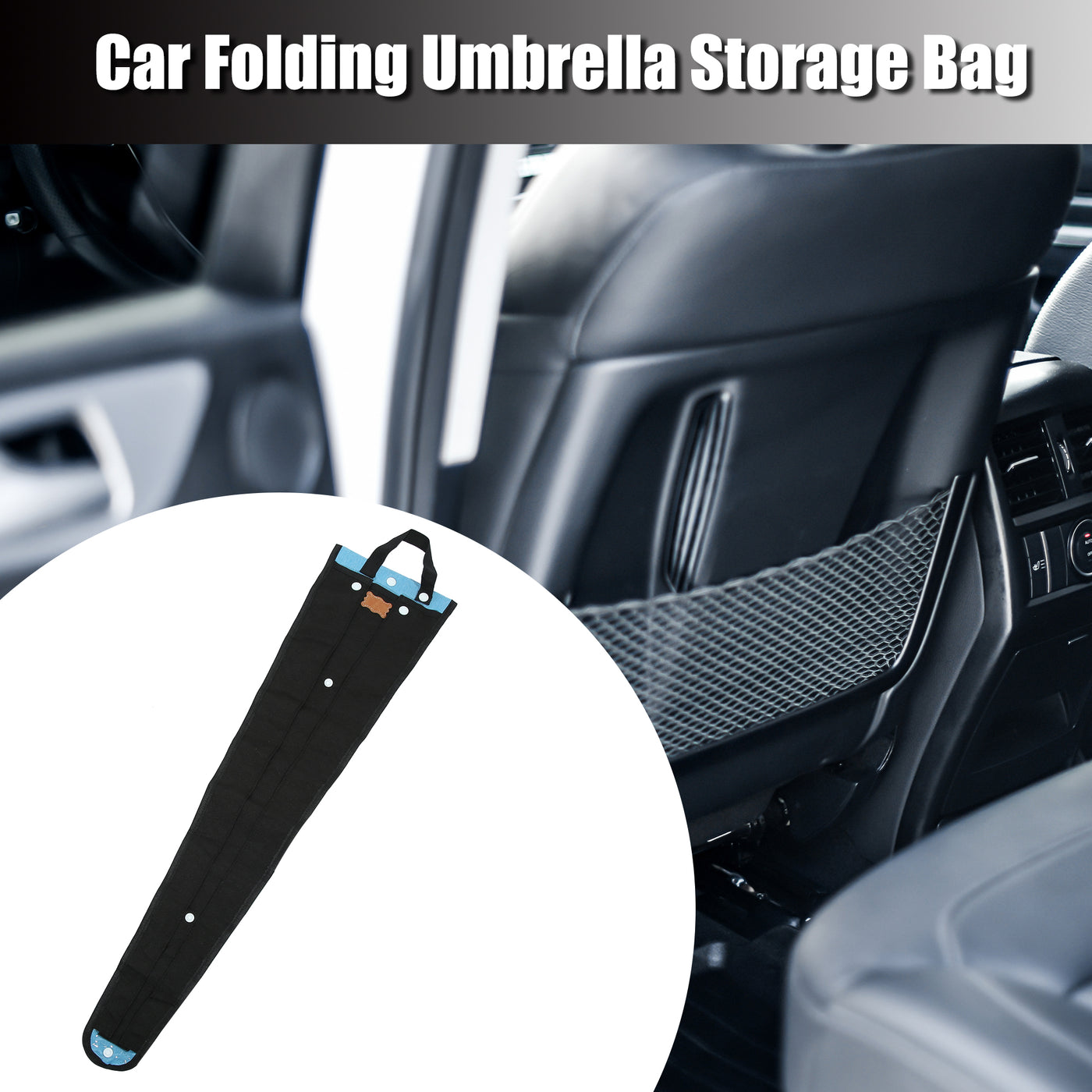 X AUTOHAUX Multifunction Car Truck Back Seat Umbrella Storage Holder Hanging Waterproof Organizer Bag