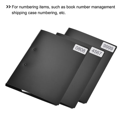 Harfington 1001 to 2000 Consecutive Number Stickers Inventory Label Black Numbers for Office Warehouse Numbering Classification