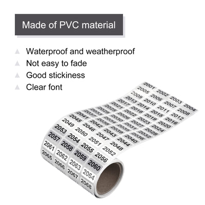 Harfington 2001 to 3000 Consecutive Number Stickers Inventory Label Black Numbers for Office Warehouse Numbering Classification