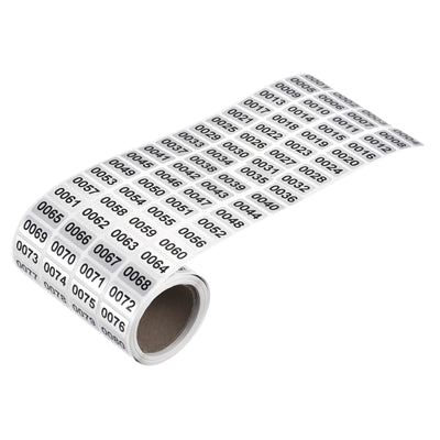 Harfington 1 to 2000 Consecutive Number Stickers Inventory Label Black Numbers for Office Warehouse Numbering Classification