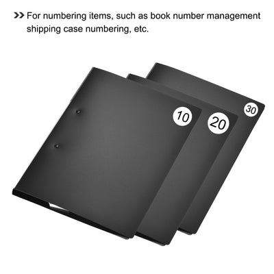 Harfington 0 to 9 Number Stickers Number Label Self Adhesive Marked Sticker 13mm/0.5" for Classification, Pack of 20