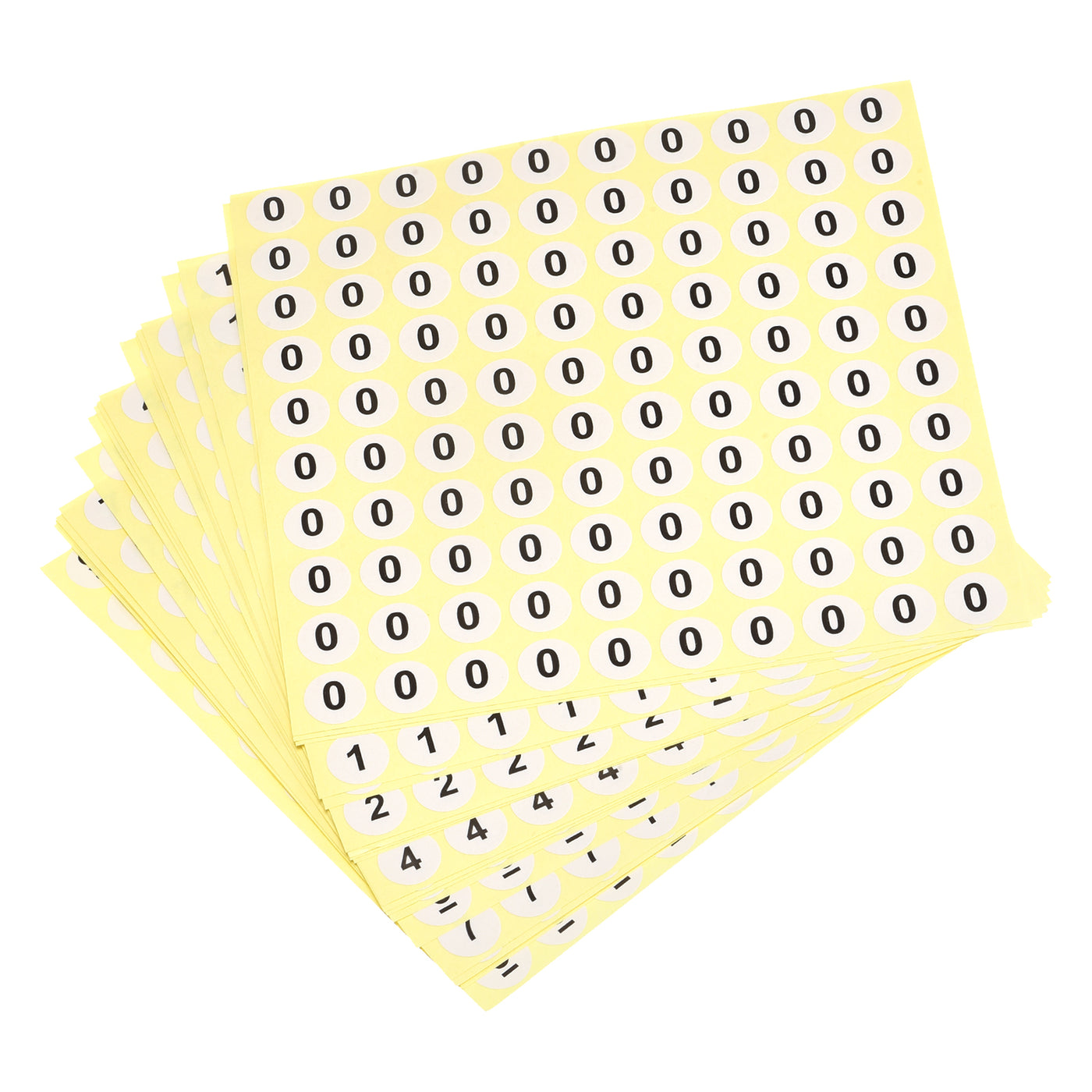 Harfington 0 to 9 Number Stickers Number Label Self Adhesive Marked Sticker 13mm/0.5" for Classification, Pack of 20