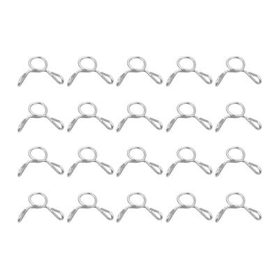 Harfington Fuel Line Hose Clips, 304 Stainless Steel Tubing Spring Hose Clamps