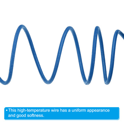Harfington 9.8Ft 13AWG Electronic Wire, -30 to 200 Degree Celsius Insulated High Temperature Resistant Electrical Flexible Silicone Cable, Blue