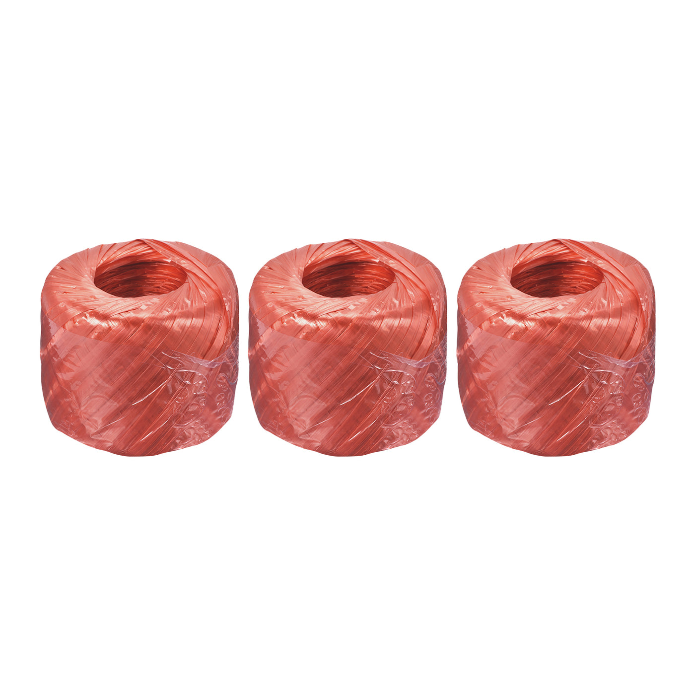 Harfington Polyester Nylon Plastic Rope Twine Household Bundled for Packing ,100m Red 3Pcs