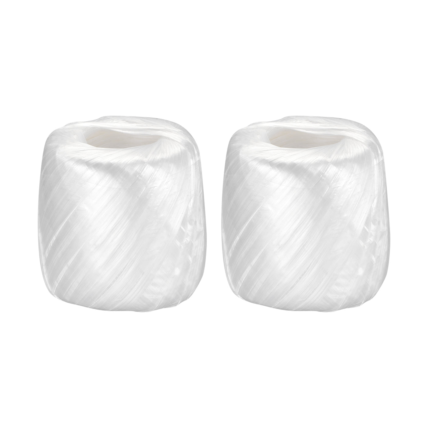 Harfington Polyester Nylon Plastic Rope Twine Bundled for Packing ,100m White 2Pcs