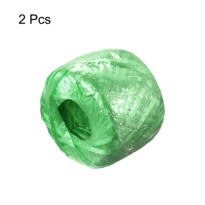 Harfington Polyester Nylon Plastic Rope Twine Bundled for Packing ,100m Green 2Pcs