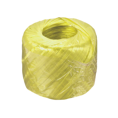 Harfington Polyester Nylon Plastic Rope Twine Bundled for Packing ,100m Yellow 1Pcs