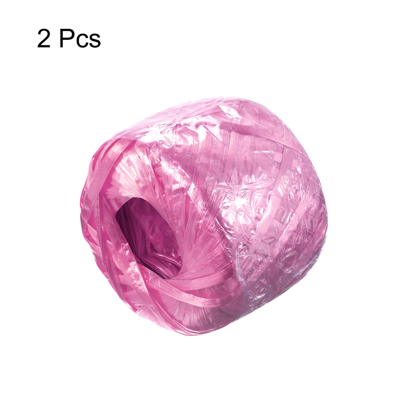 Harfington Polyester Nylon Plastic Rope Twine Household Bundled for Packing ,100m Pink 2Pcs