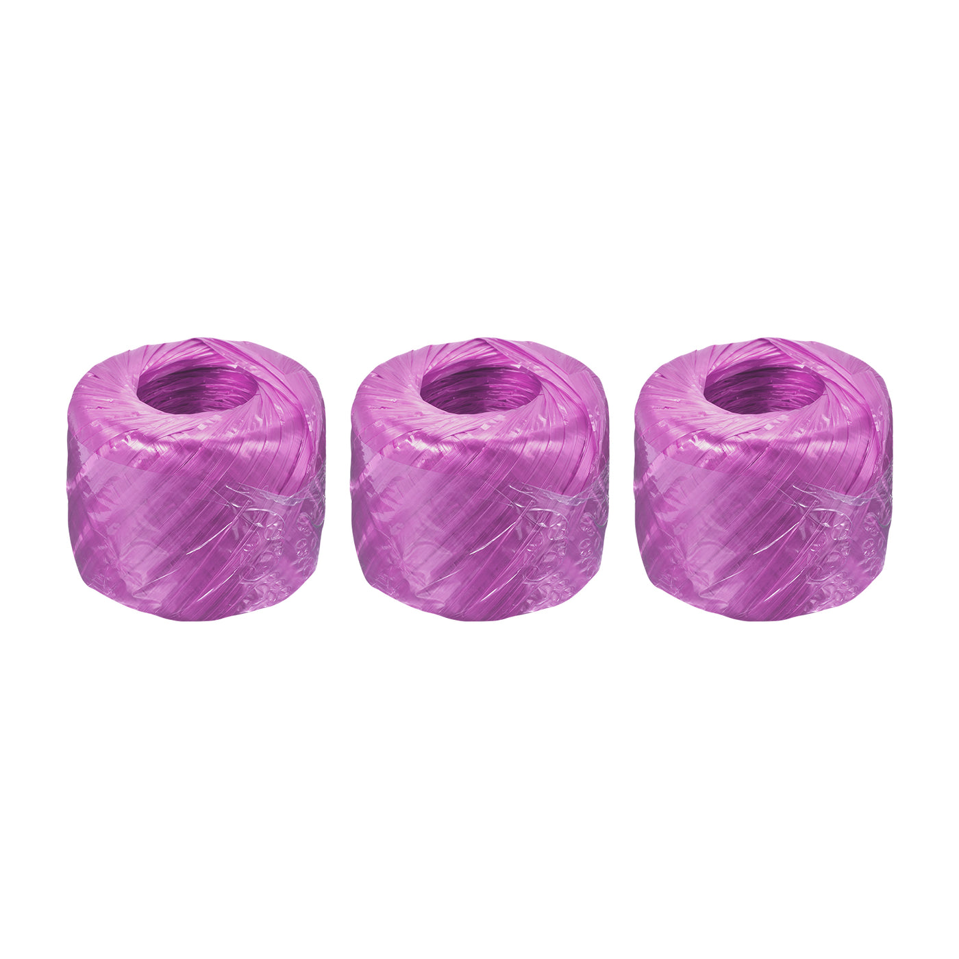 Harfington Polyester Nylon Plastic Rope Twine Bundled for Packing ,100m Purple 3Pcs