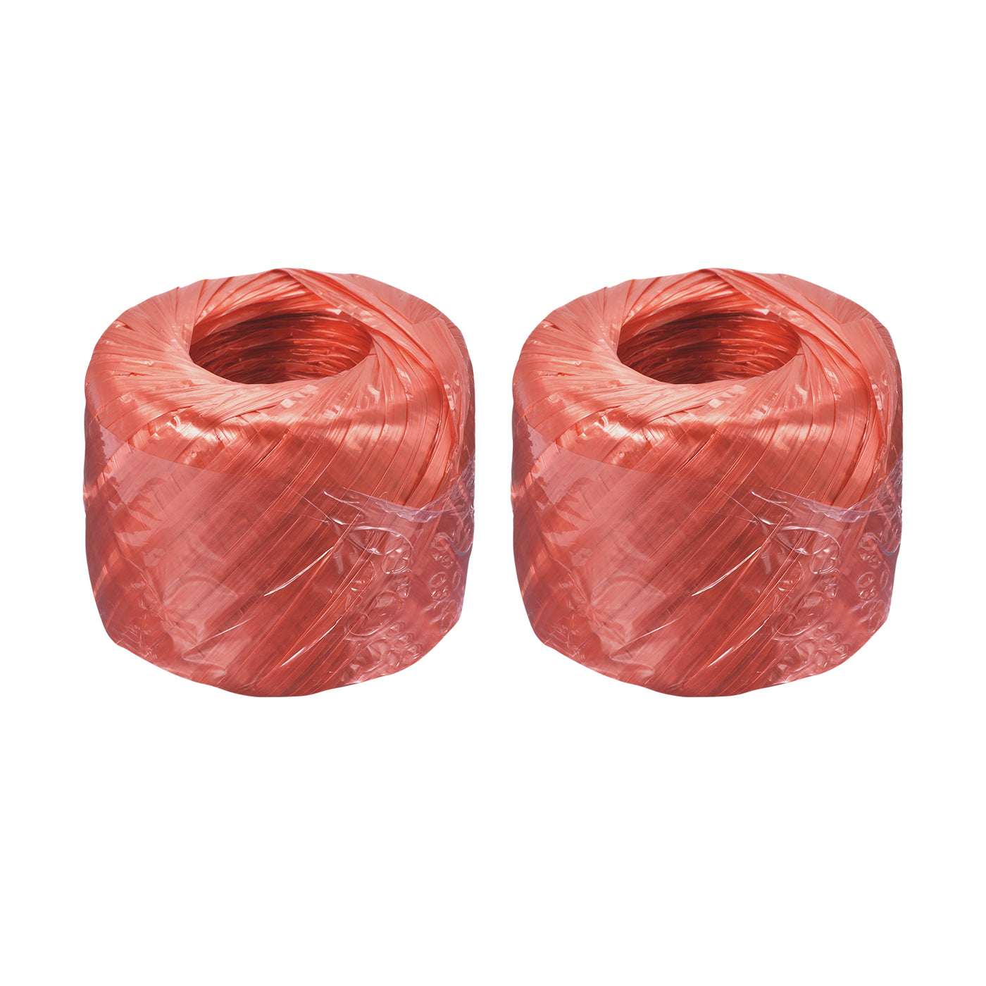 Harfington Polyester Nylon Plastic Rope Twine Household Bundled for Packing ,150m Red 2Pcs