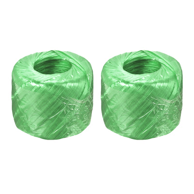 Harfington Polyester Nylon Plastic Rope Twine Bundled for Packing ,150m Green 2Pcs