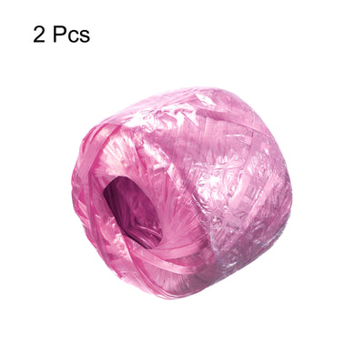 Harfington Polyester Nylon Plastic Rope Twine Household Bundled for Packing ,150m Pink 2Pcs