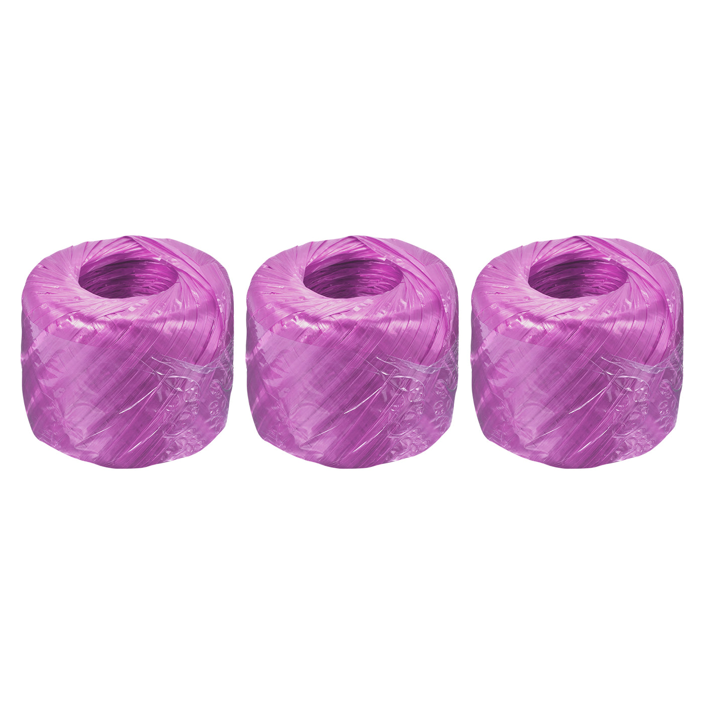 Harfington Polyester Nylon Plastic Rope Twine Bundled for Packing ,150m Purple 3Pcs