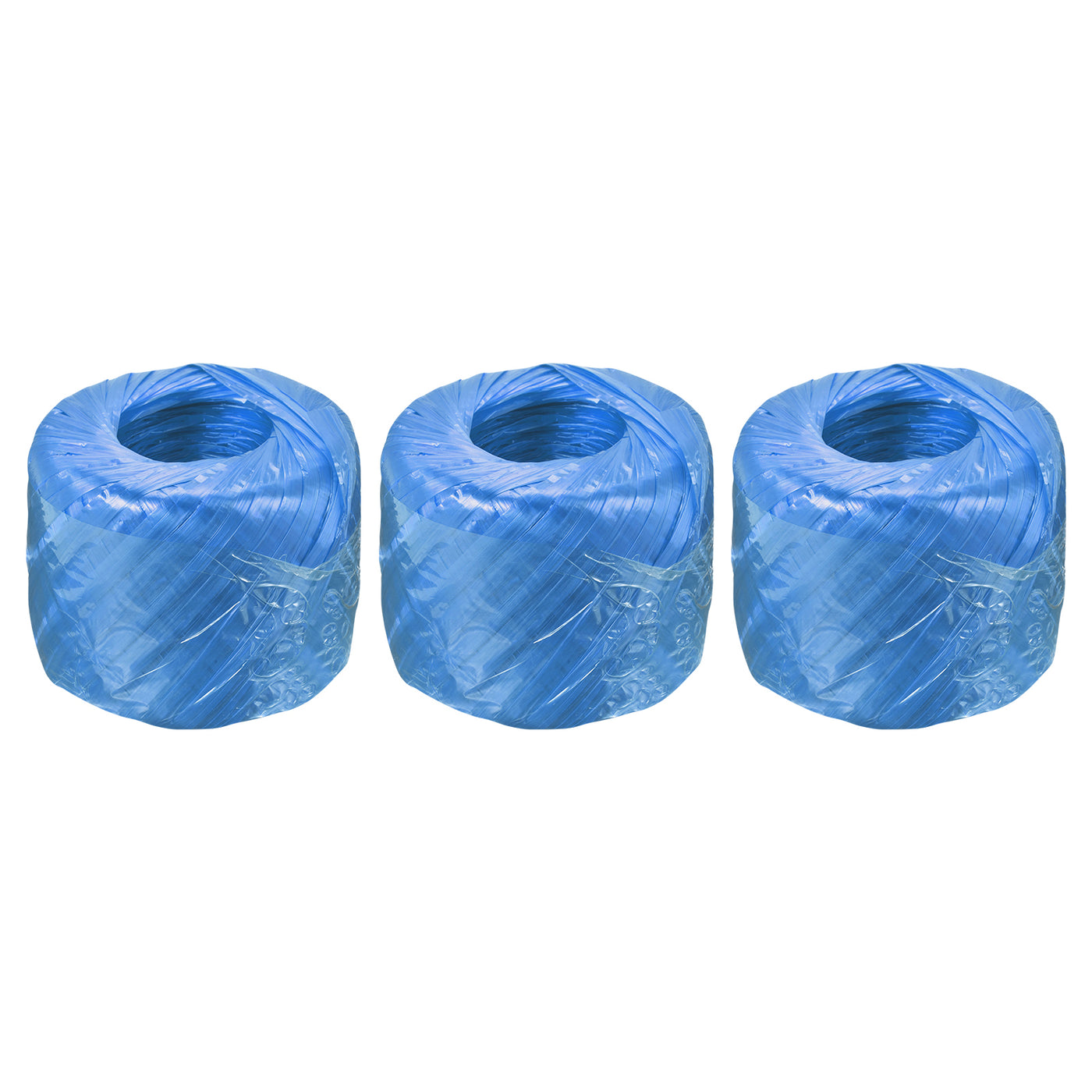 Harfington Polyester Nylon Plastic Rope Twine Household Bundled for Packing ,150m Blue 3Pcs