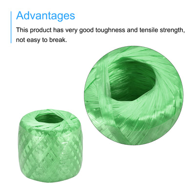 Harfington Polyester Nylon Plastic Rope Twine Bundled for Packing ,200m Green 1Pcs