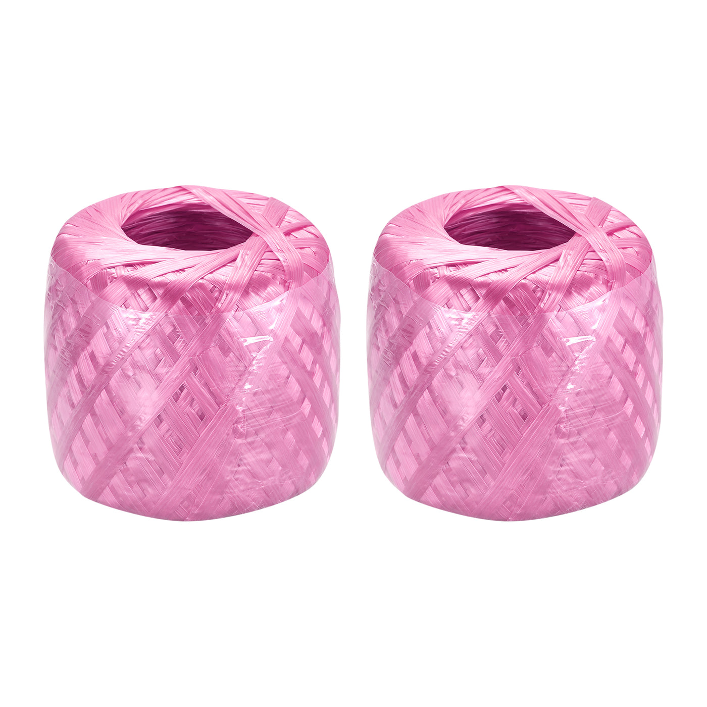 Harfington Polyester Nylon Plastic Rope Twine Household Bundled for Packing ,200m Pink 2Pcs