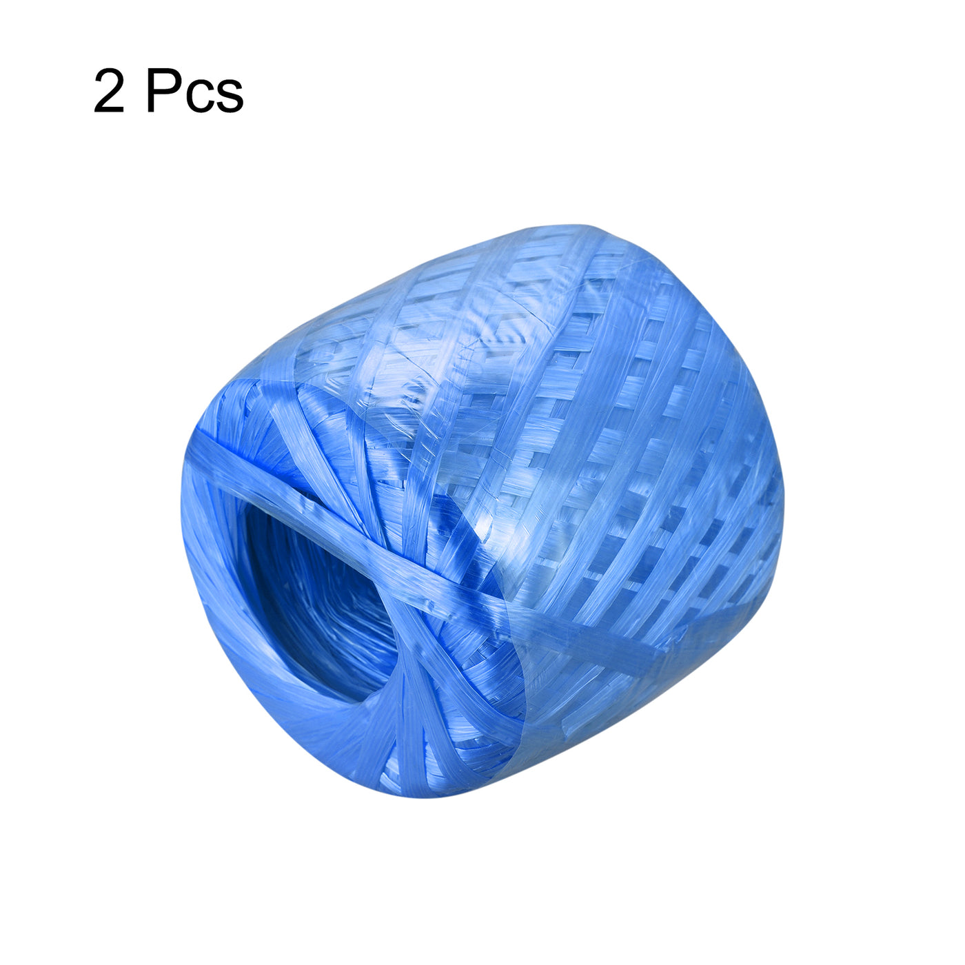 Harfington Polyester Nylon Plastic Rope Twine Household Bundled for Packing ,200m Blue 2Pcs