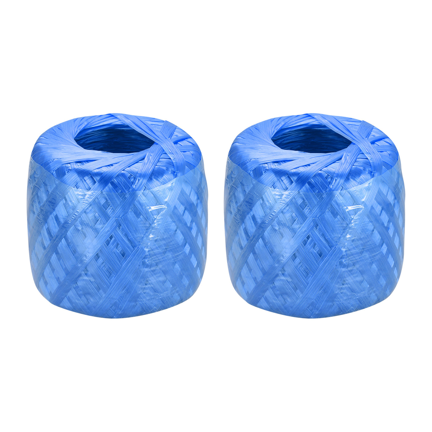 Harfington Polyester Nylon Plastic Rope Twine Household Bundled for Packing ,200m Blue 2Pcs