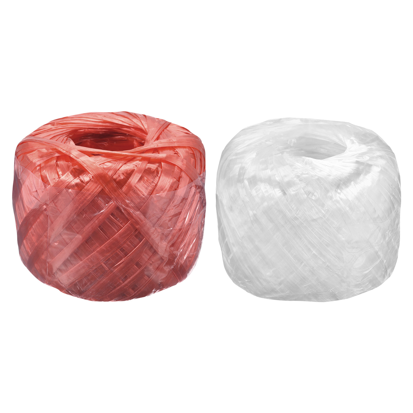 Harfington Polyester Nylon Plastic Rope Twine Bundled for Packing ,350m Red,White 2Pcs