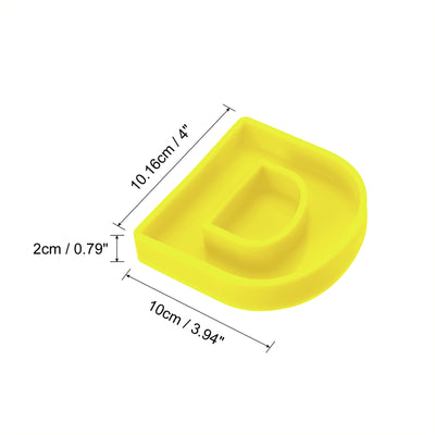 Harfington Silicone Resin Letter Mold 3D Mold for Epoxy Resin Art Large D Yellow 4inch