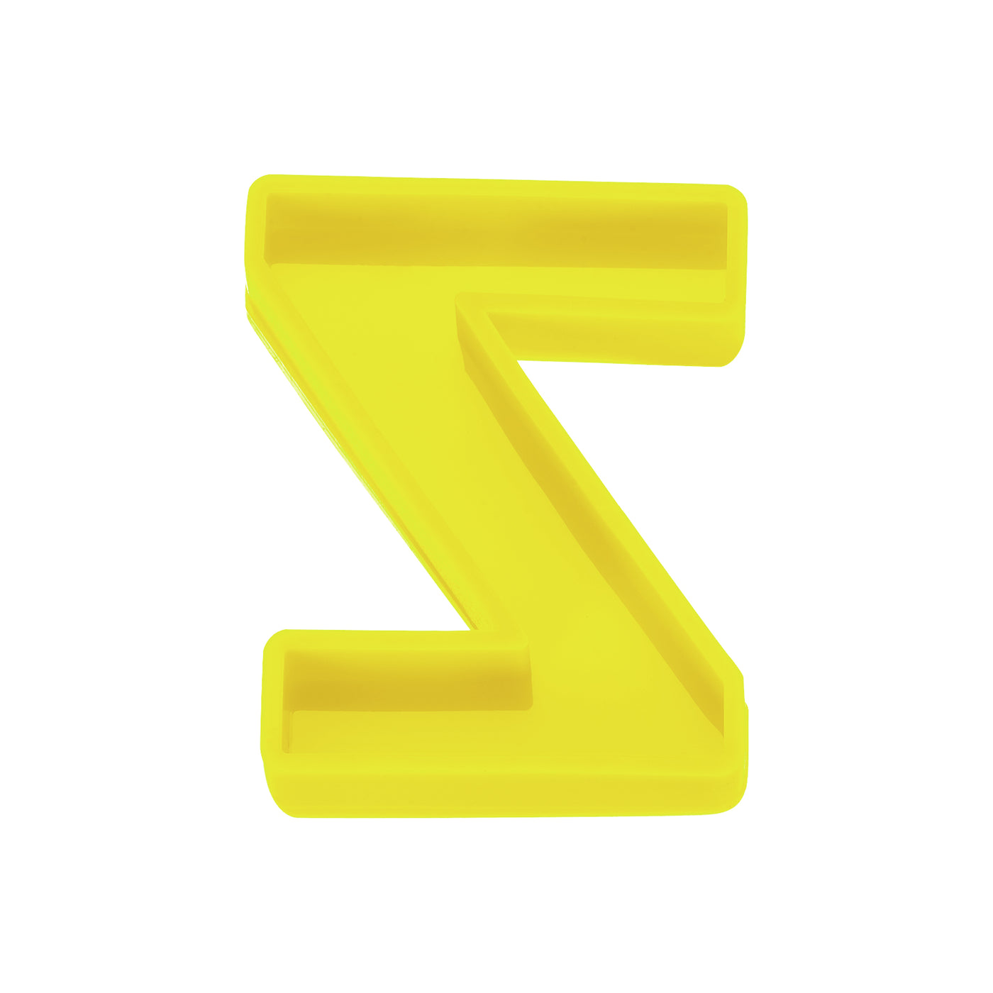 Harfington Silicone Resin Letter Mold 3D Mold for Epoxy Resin Art Large Z Yellow 4inch