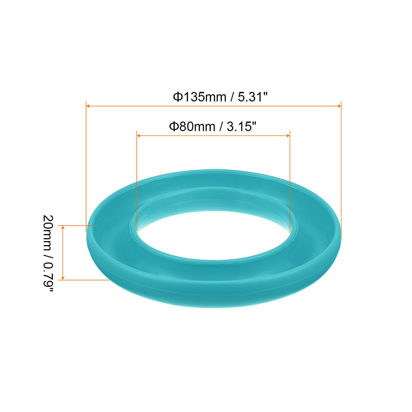 Harfington Silicone Bobbins Ring Holder Sewing Machine Thread Spool Saver, Light Blue