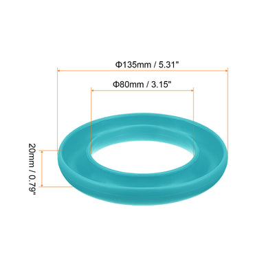 Harfington Silicone Bobbins Ring Holder Sewing Machine Thread Spool Saver, Light Blue