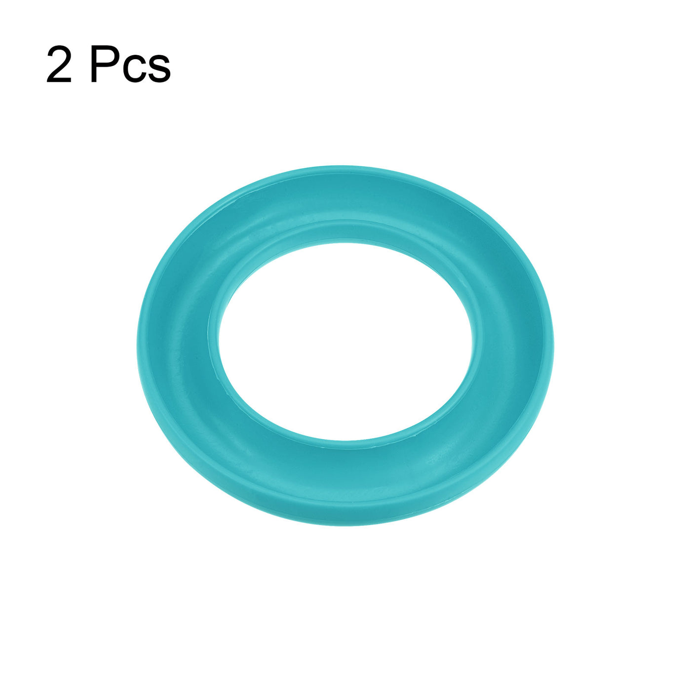 Harfington 2pcs Silicone Bobbins Ring Holder Sewing Machine Thread Spool Saver, Light Blue