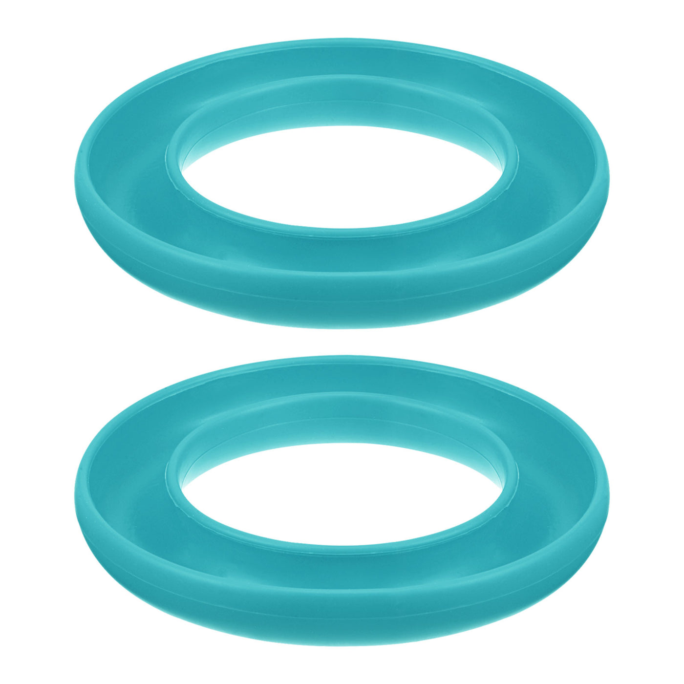 Harfington 2pcs Silicone Bobbins Ring Holder Sewing Machine Thread Spool Saver, Light Blue