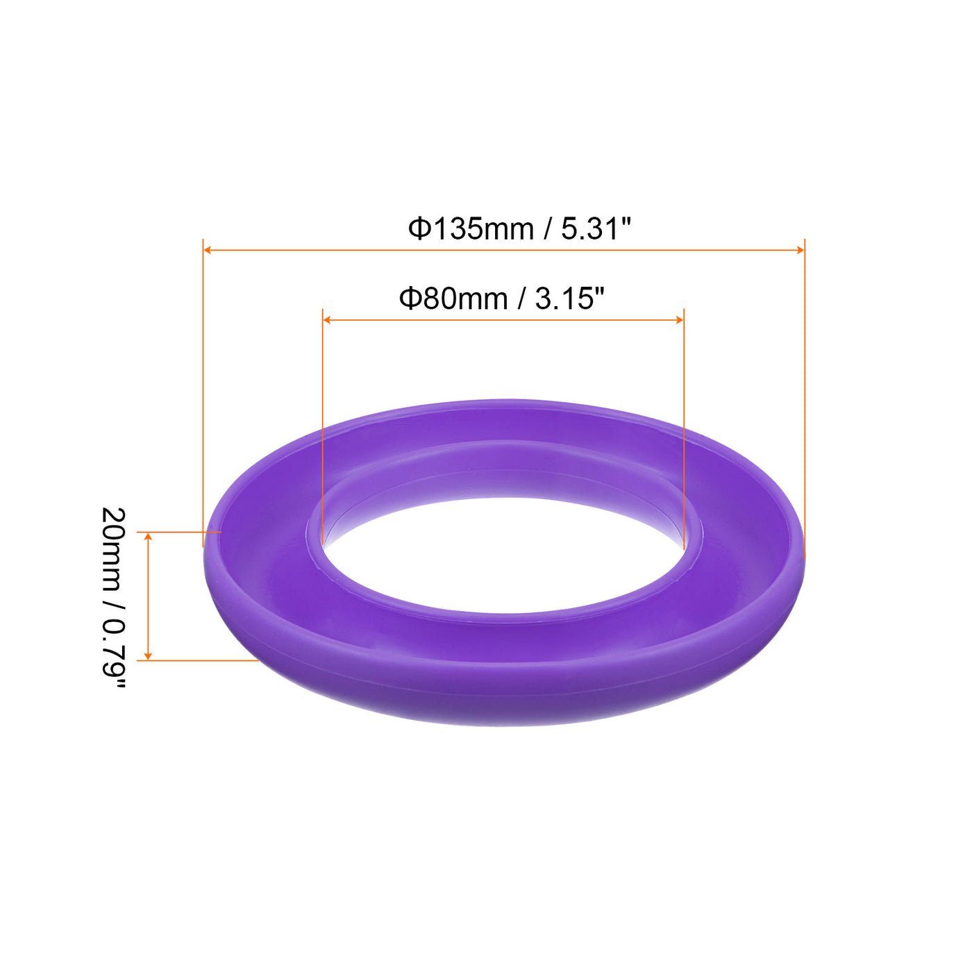 Harfington Silicone Bobbins Ring Holder Sewing Machine Thread Spool Saver, Purple