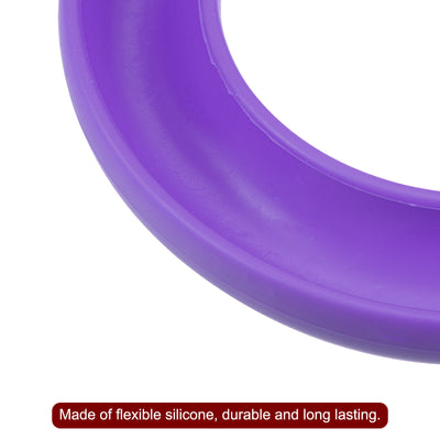 Harfington Silicone Bobbins Ring Holder Sewing Machine Thread Spool Saver, Purple