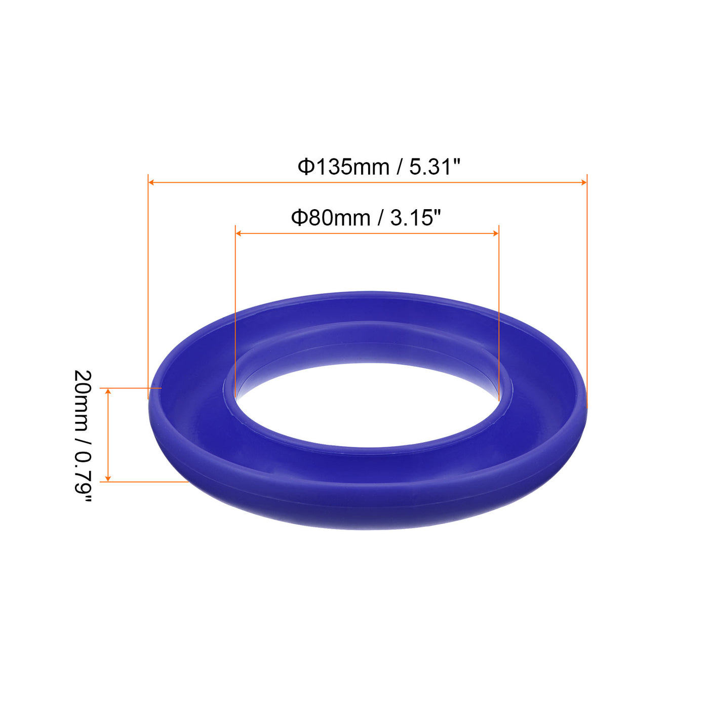 Harfington Silicone Bobbins Ring Holder Sewing Machine Thread Spool Saver, Dark Blue