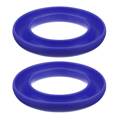 Harfington 2pcs Silicone Bobbins Ring Holder Sewing Machine Thread Spool Saver, Dark Blue