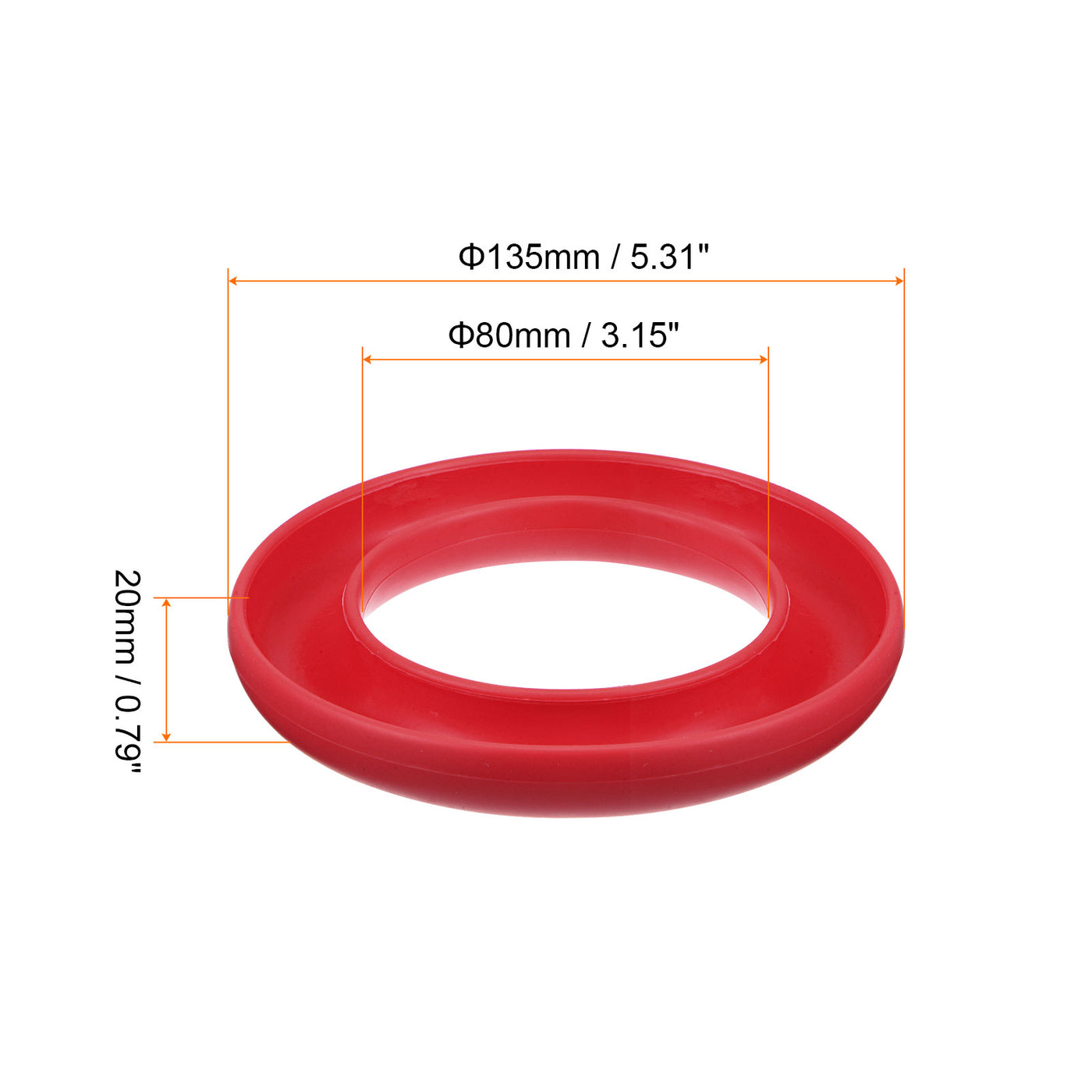 Harfington Silicone Bobbins Ring Holder Sewing Machine Thread Spool Saver, Red