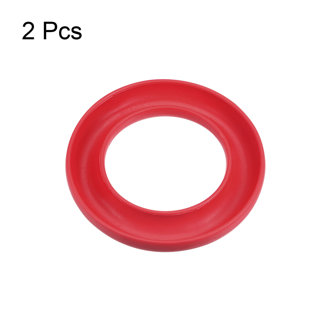 Harfington 2pcs Silicone Bobbins Ring Holder Sewing Machine Thread Spool Saver, Red