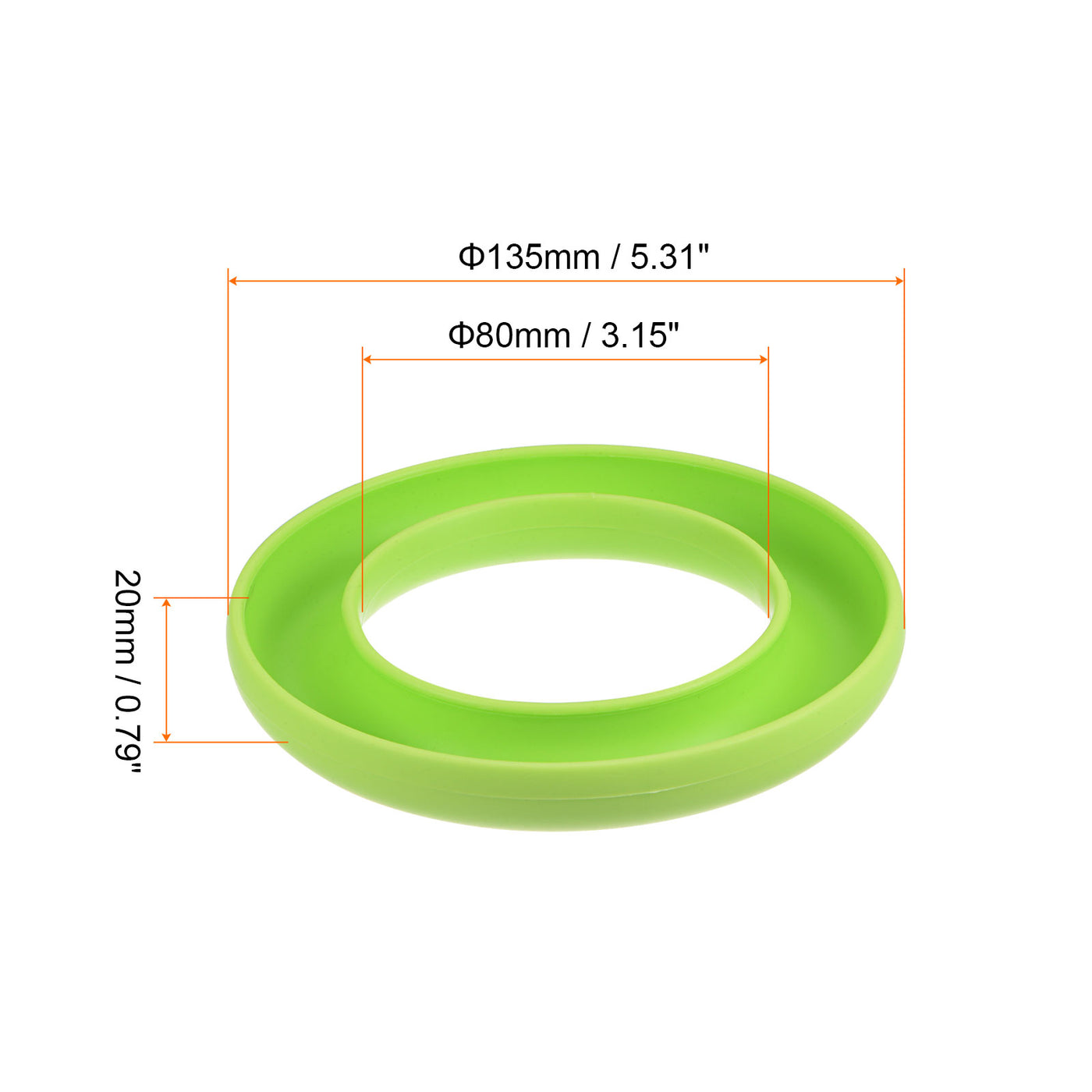 Harfington 2pcs Silicone Bobbins Ring Holder Sewing Machine Thread Spool Saver, Green