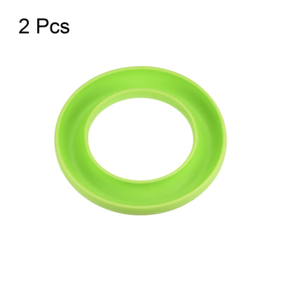 Harfington 2pcs Silicone Bobbins Ring Holder Sewing Machine Thread Spool Saver, Green