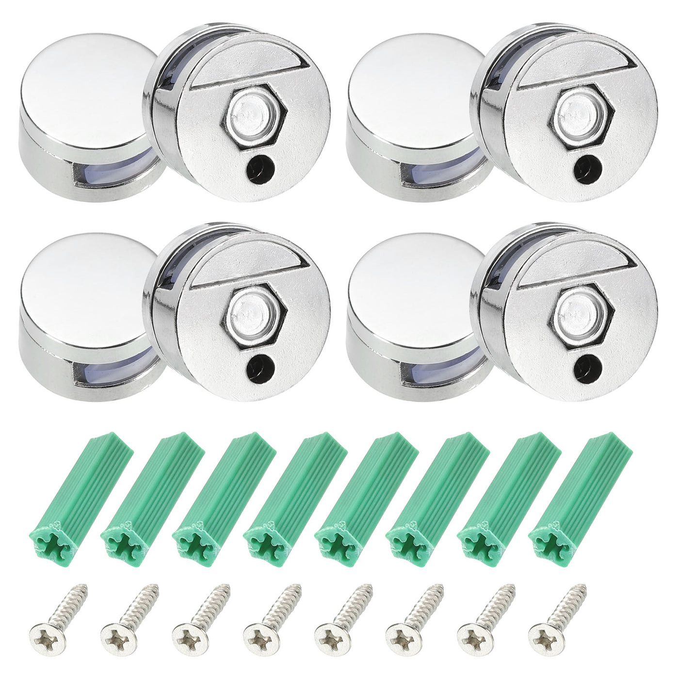 Harfington Mirror Holders Mirror Clips Mirror Mounting Clip Mirror Glass Dresser Bathroom Wall-Mounted Mirrors Bracket