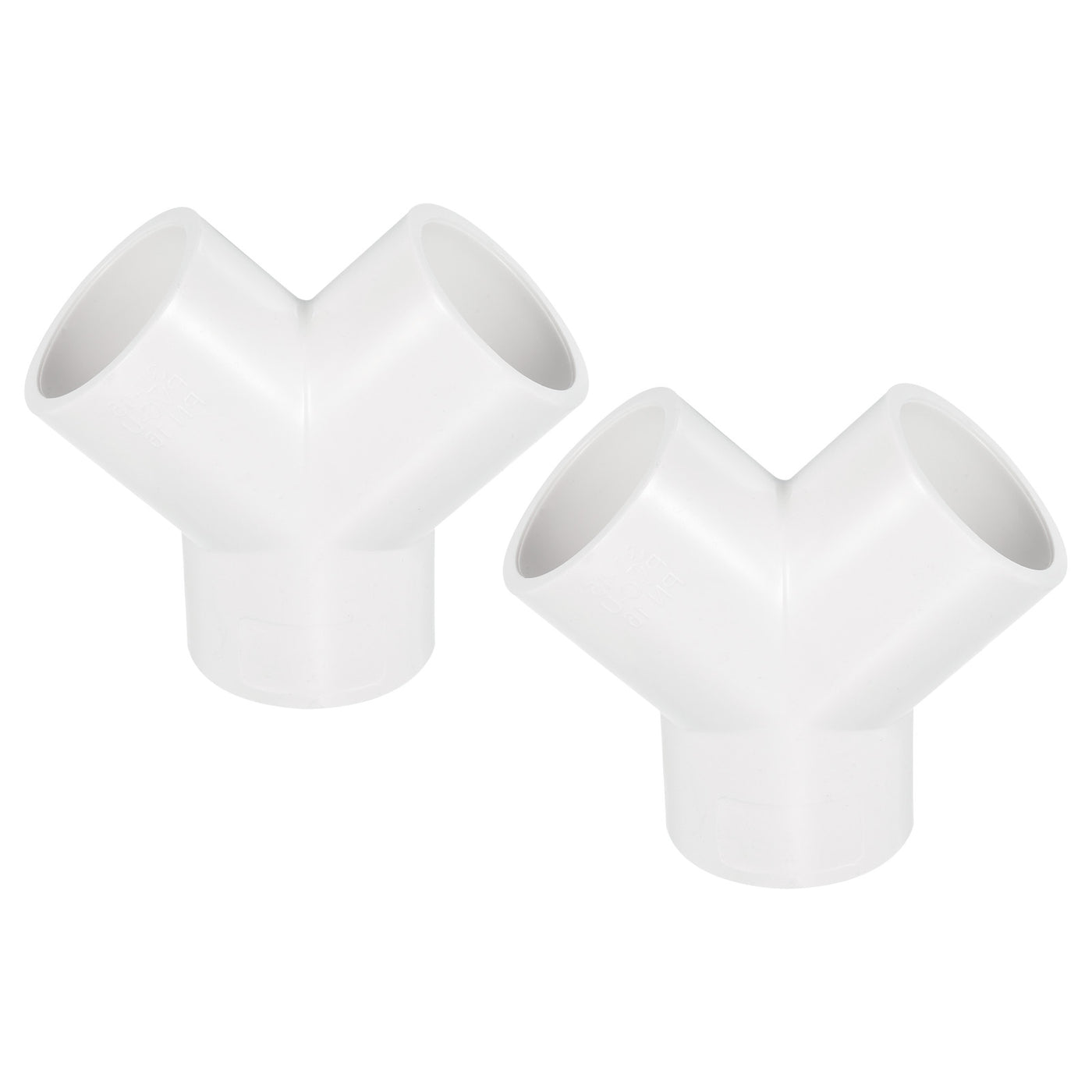 Harfington 1.26" PVC Rohrbeschläge 2Pack 3 Wege Y Form Wasserschlauch Verbindung für Garten