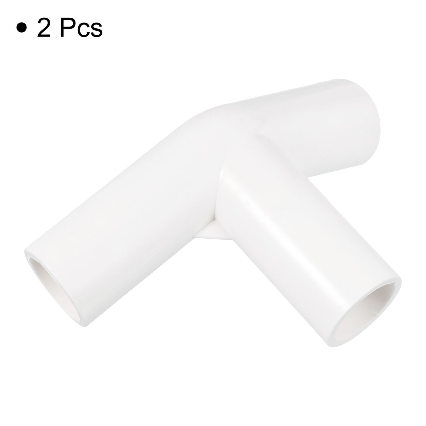 Harfington 20mm PVC Pipe Fittings 2pcs 3 Way Elbow Water Joint Connectors Adapters