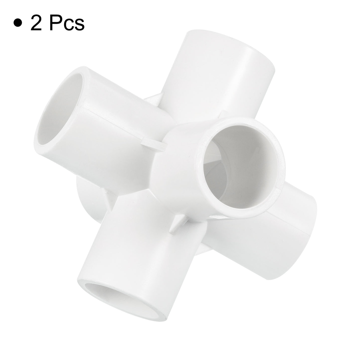 Harfington 20mm PVC Pipe Fittings 2pcs 6 Way Elbow Water Joint Connectors Adapters