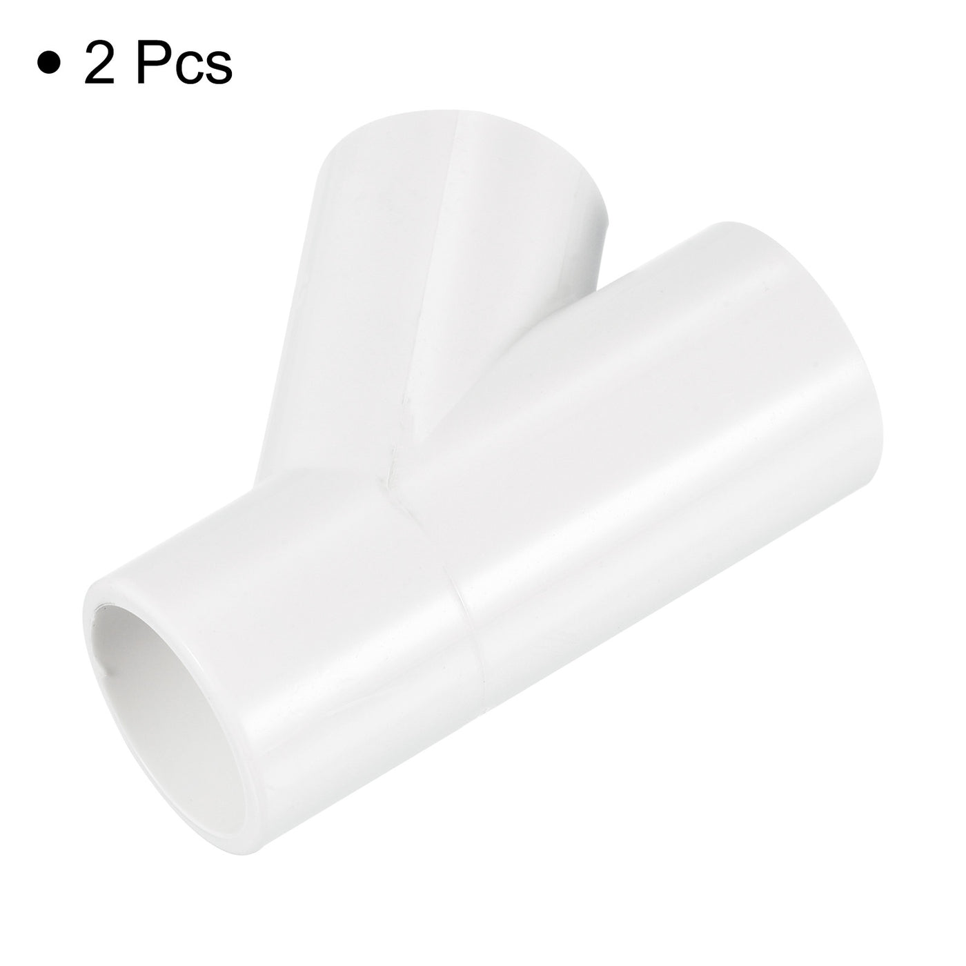 Harfington 20mm PVC Pipe Fittings 2pcs 3 Way 45 Degree Angle Water Joint Connectors Adapter