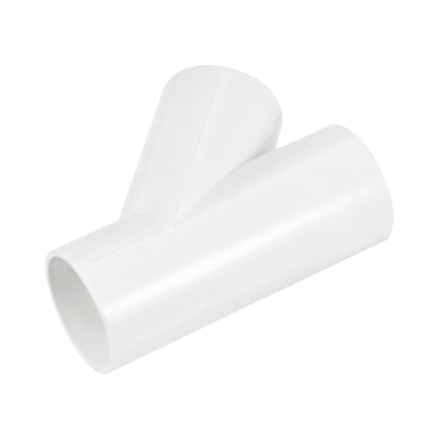 Harfington 40mm PVC Pipe Fittings 3 Way 45 Degree Angle Water Joint Connectors Adapters