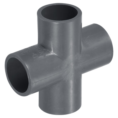 Harfington 20mm PVC Water Pipe Fittings 4 Way Tee Cross Joint Connectors Adapters