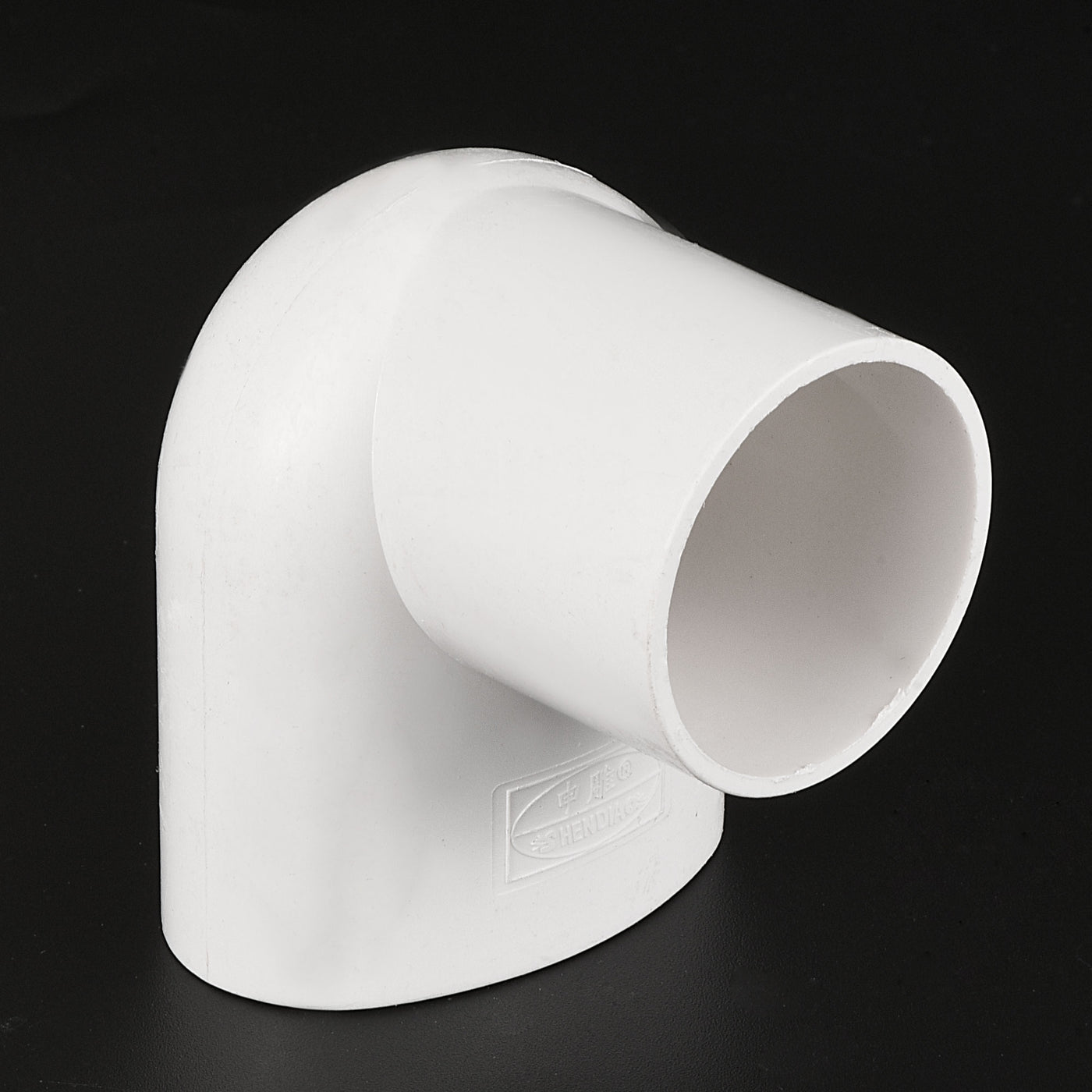 Harfington PVC Water Pipe 90 Degree Reducing Elbow Fitting 58x40mm ID Tube Reducer Connector Adapter, White Pack of 1